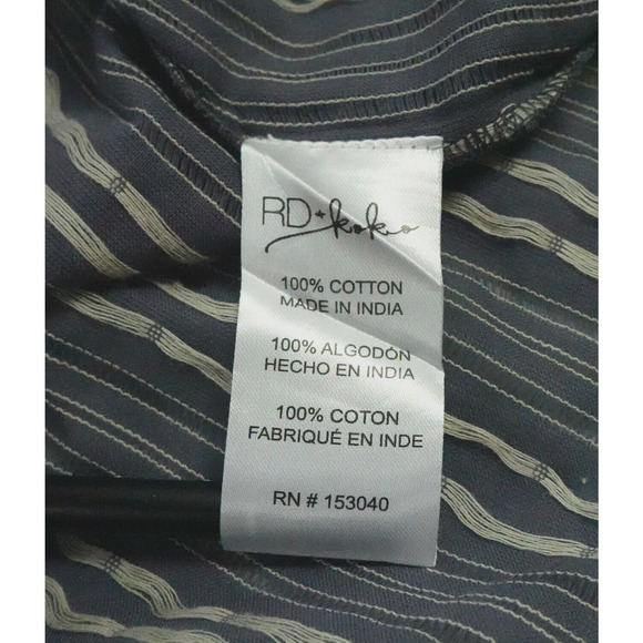 Women Top Medium Gray Lace Embroidered Babydoll Bell Sleeve Boho Chic Whimsigoth - Picture 11 of 16